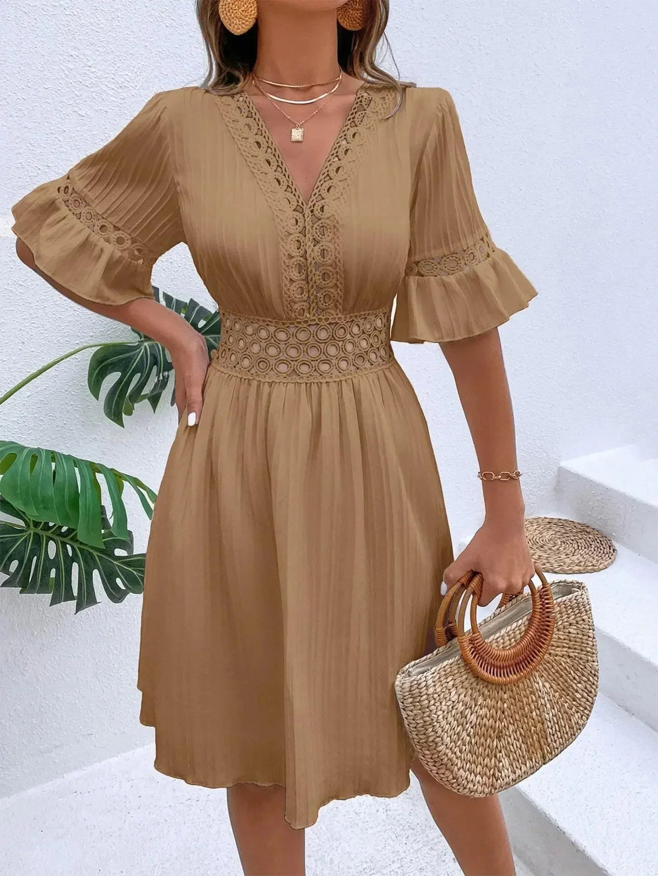 Women's Dress White Beach Dress