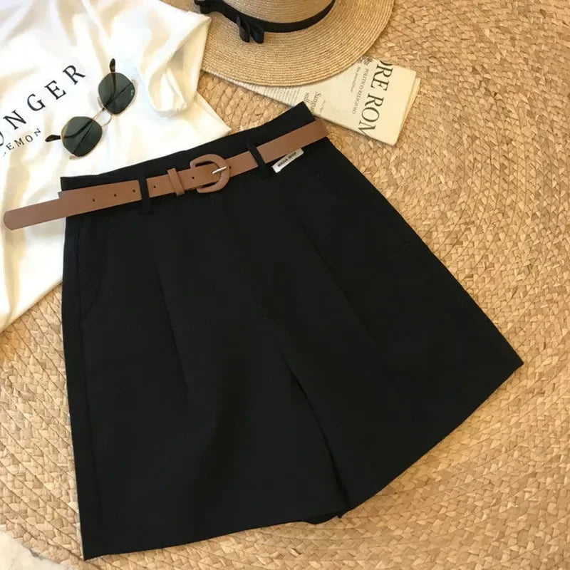 Wide Leg Shorts for Women Summer Thin Cotton