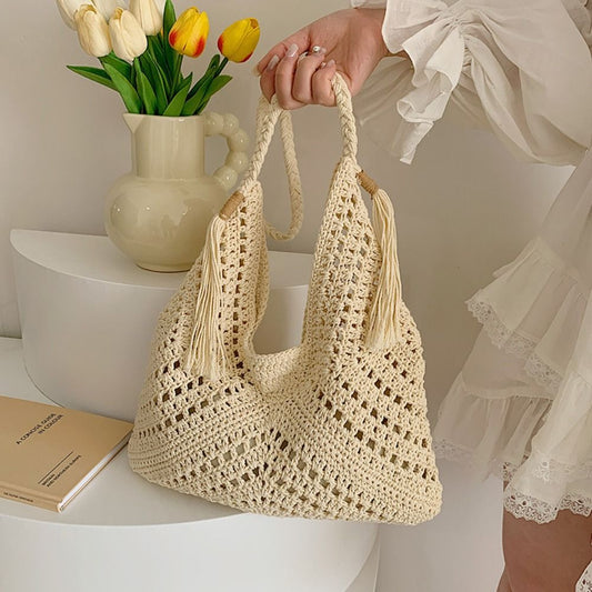 Casual Shoulder  Knitted Bag